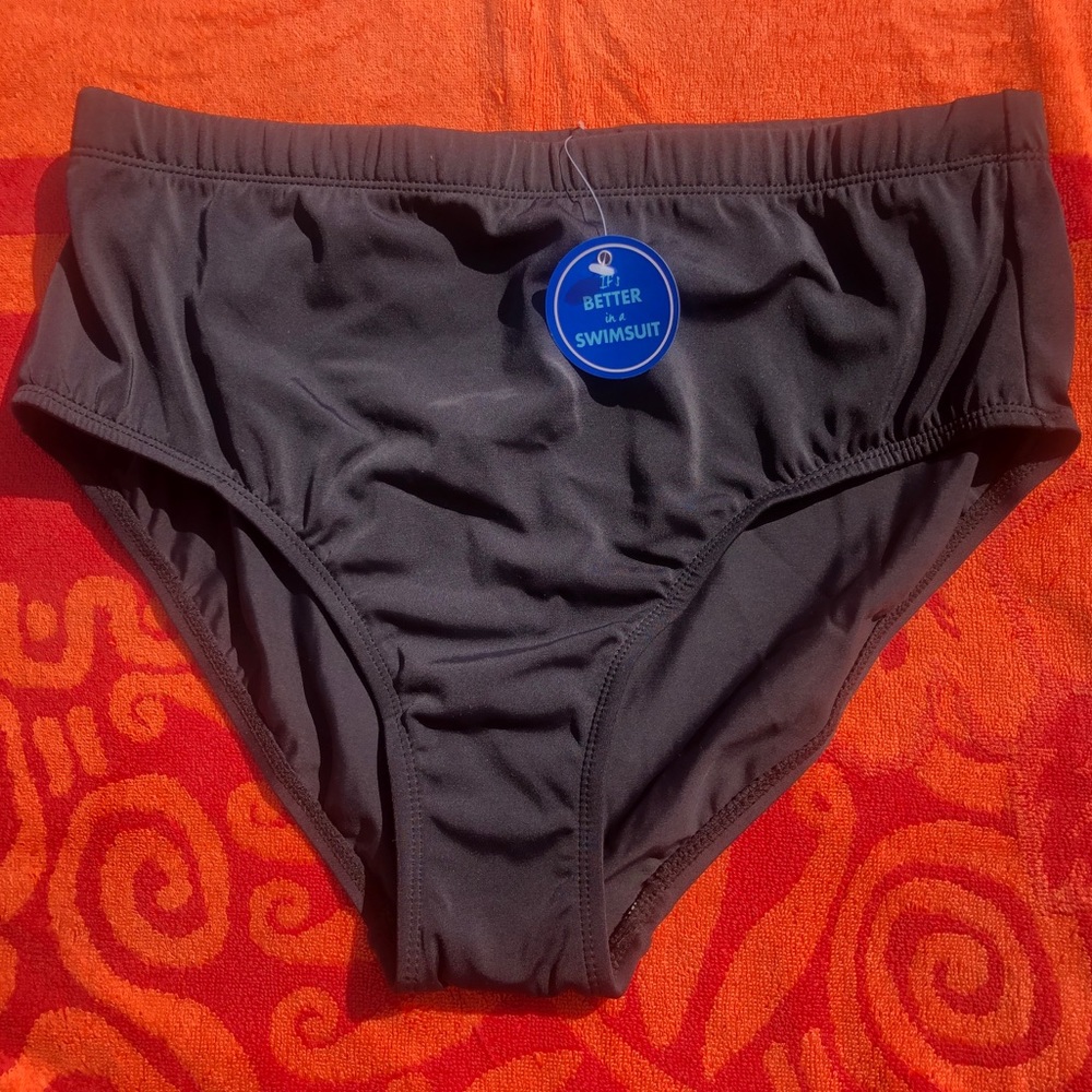 Full Coverage Black Bathing Suit Bottoms NWT